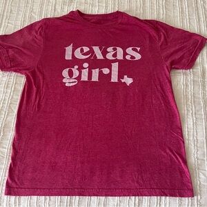 Texas Girl Heathered Red Women’s T-Shirt